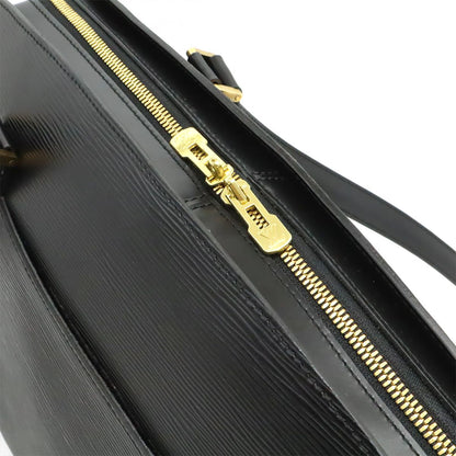 Louis Vuitton Epi Solferino GM Boston Bag Noir Black Gold — view 5