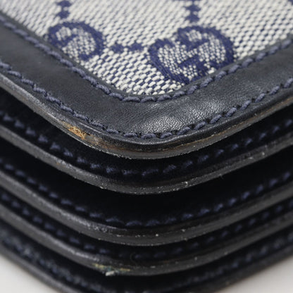 Gucci Vintage GG Canvas Navy Shoulder — view 4