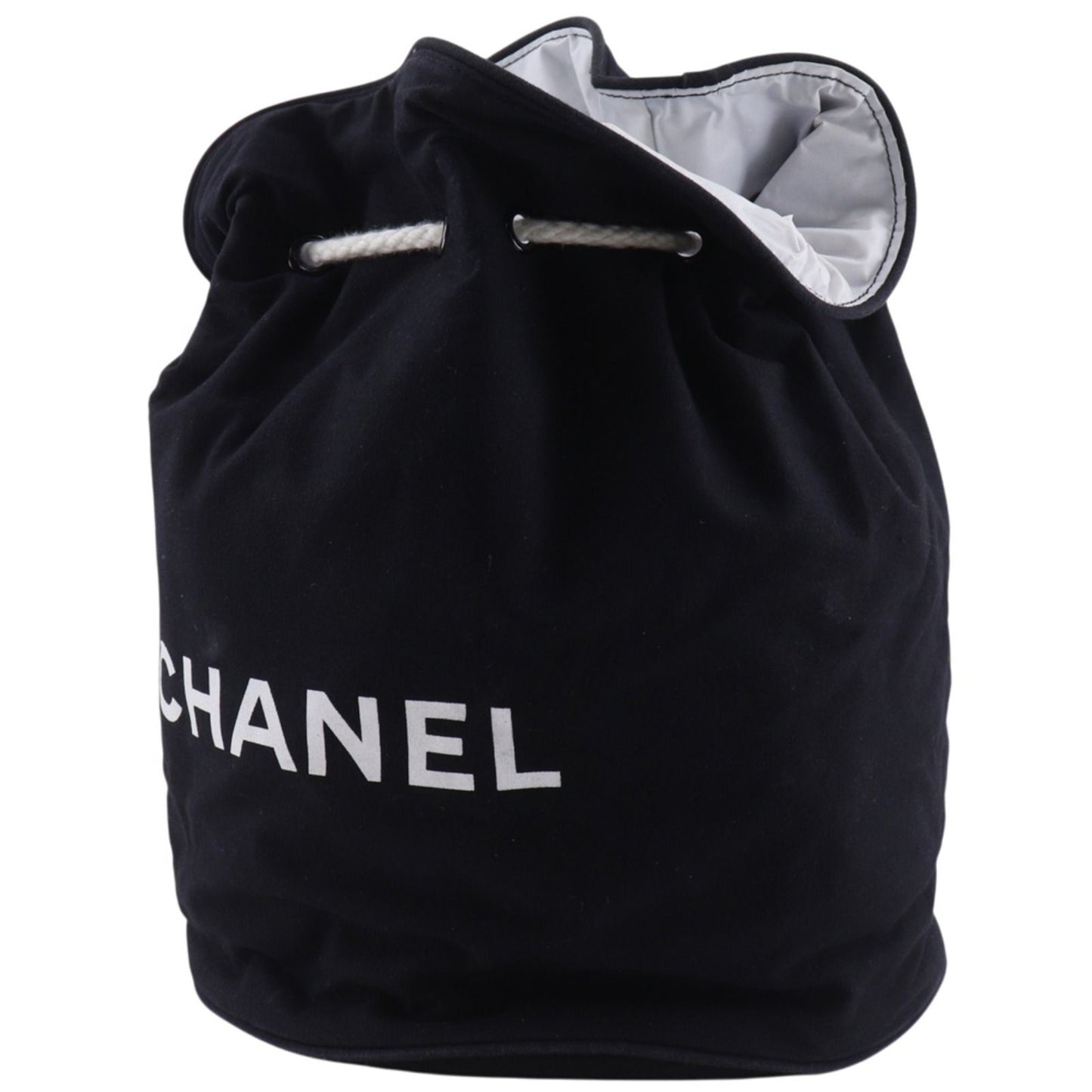 Chanel Pool Logo Cotton Black Shoulder — view 2