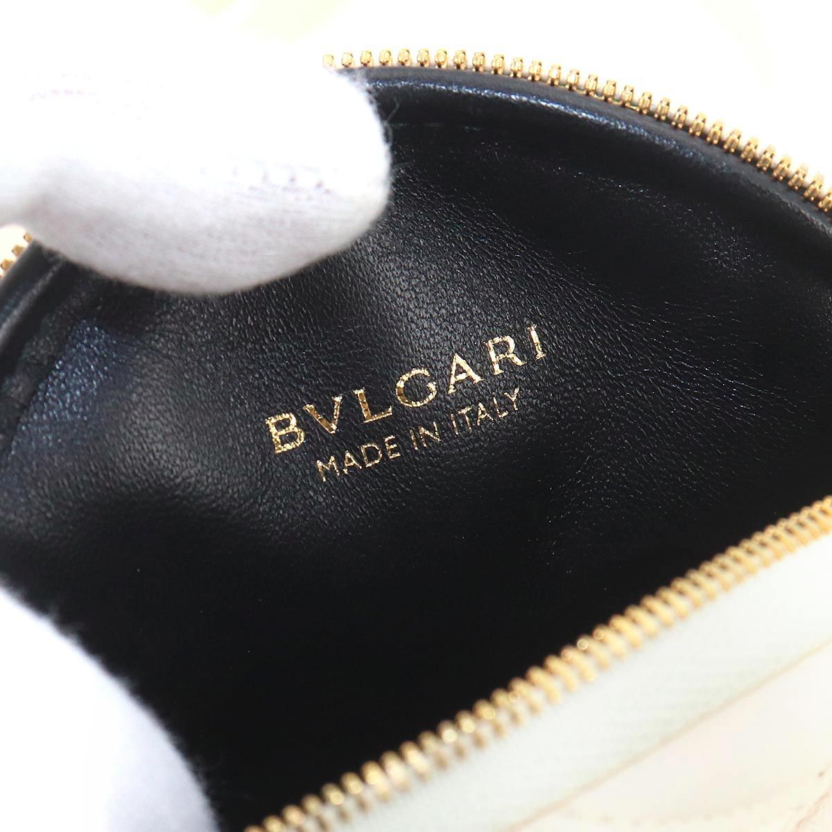 Bvlgari Serpenti Cabochon Mini Shoulder Bag Leather White — view 7