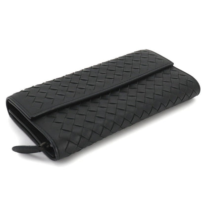 Bottega Veneta Intrecciato Bifold Wallet Leather Black — view 3