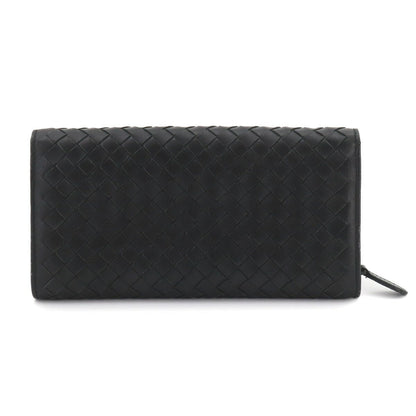 Bottega Veneta Intrecciato Bifold Wallet Leather Black — view 2