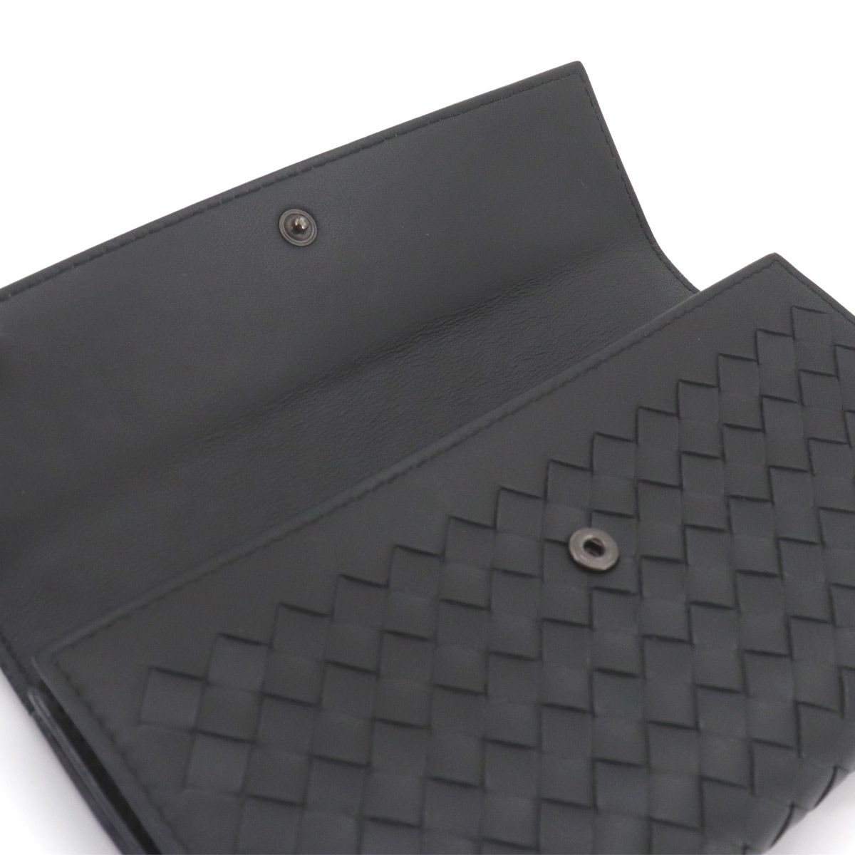 Bottega Veneta Intrecciato Bifold Wallet Leather Black — view 5