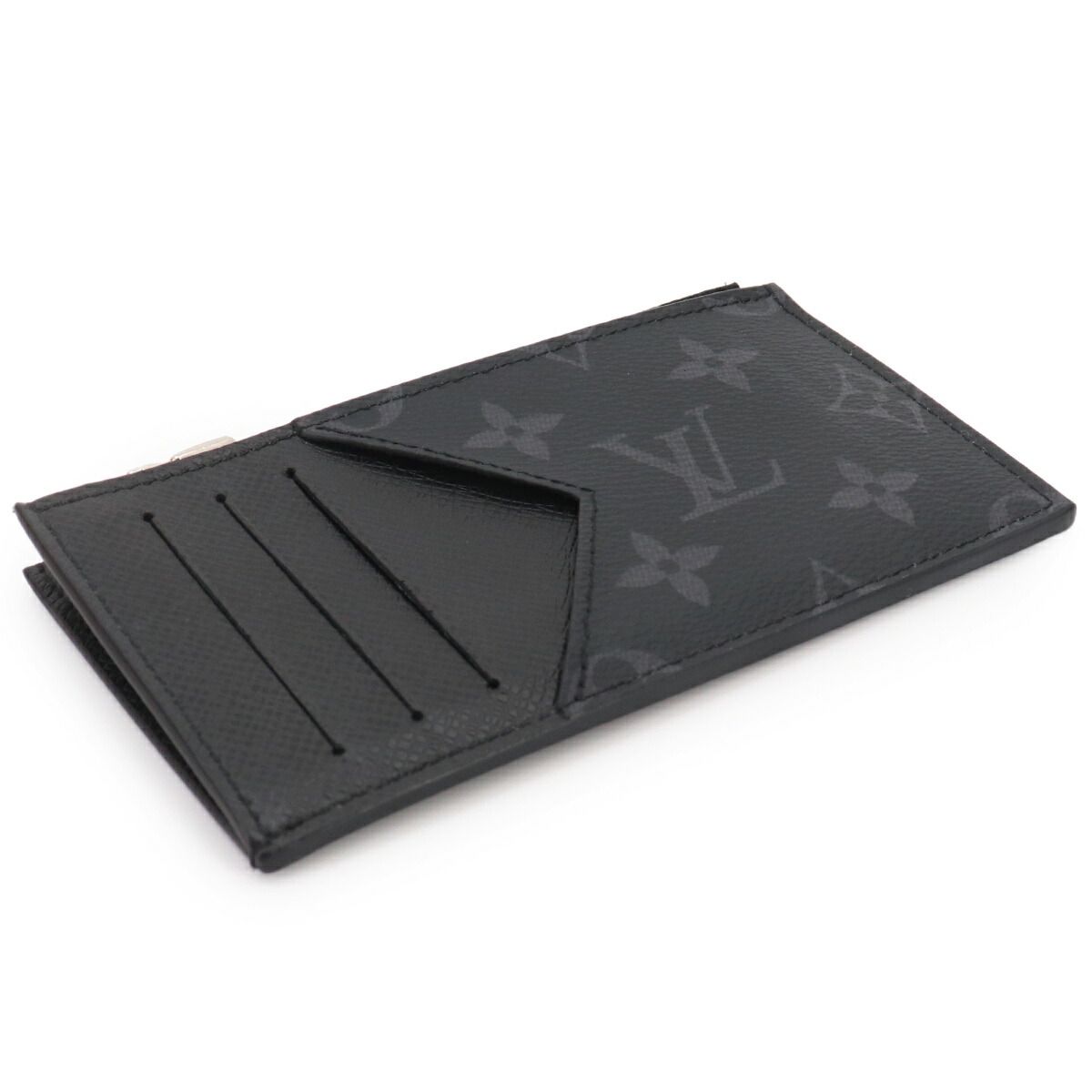 Louis Vuitton Taigarama Coin Card Holder Case Noir — view 4