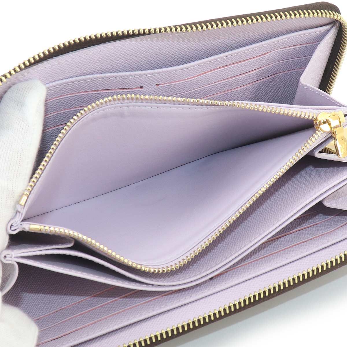 Louis Vuitton Monogram Zippy Wallet Zip Around Misty Lilac — view 8