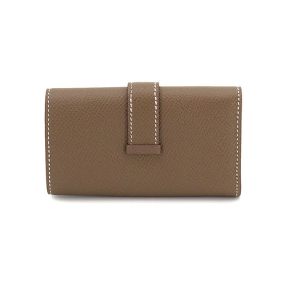 Hermes Bearn Key Case Quadruple Strand Epsom Etoupe Silver Key Holder — view 3