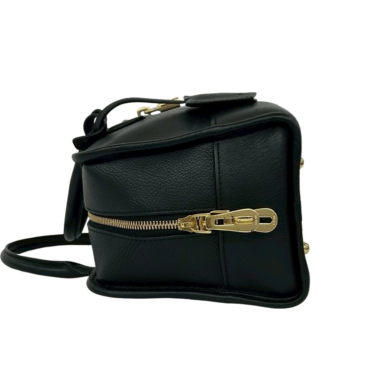 Loewe Amazona 28 Anagram Logo Leather Mini Boston Bag Black — view 5