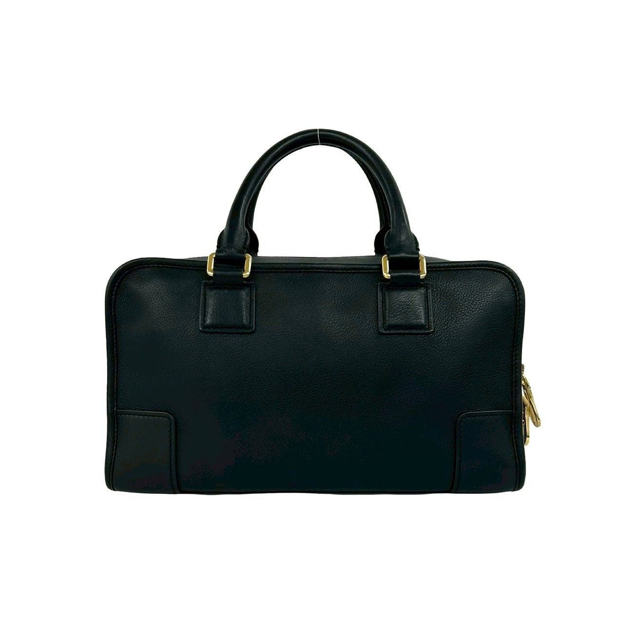 Loewe Amazona 28 Anagram Logo Leather Mini Boston Bag Black — view 3