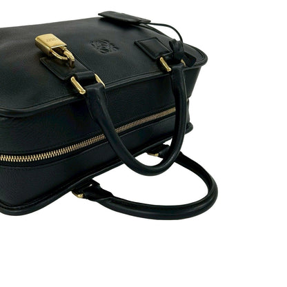 Loewe Amazona 28 Anagram Logo Leather Mini Boston Bag Black — view 4