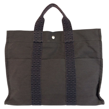 Hermes Her Line Gray Silver Polyamide Polyester Tote — view 2