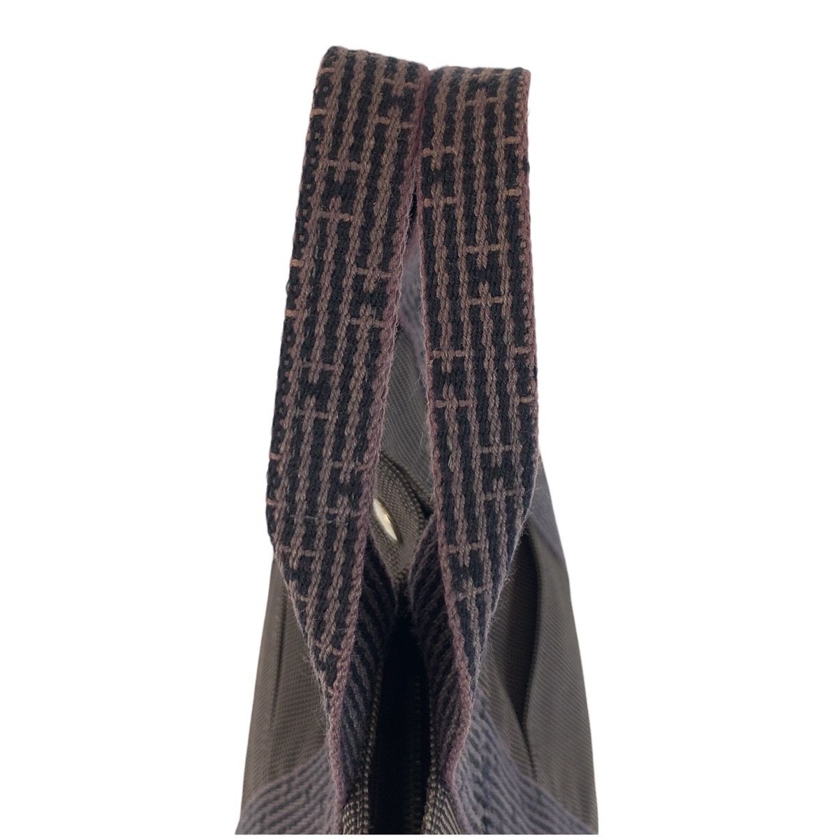 Hermes Her Line Gray Silver Polyamide Polyester Tote — view 8