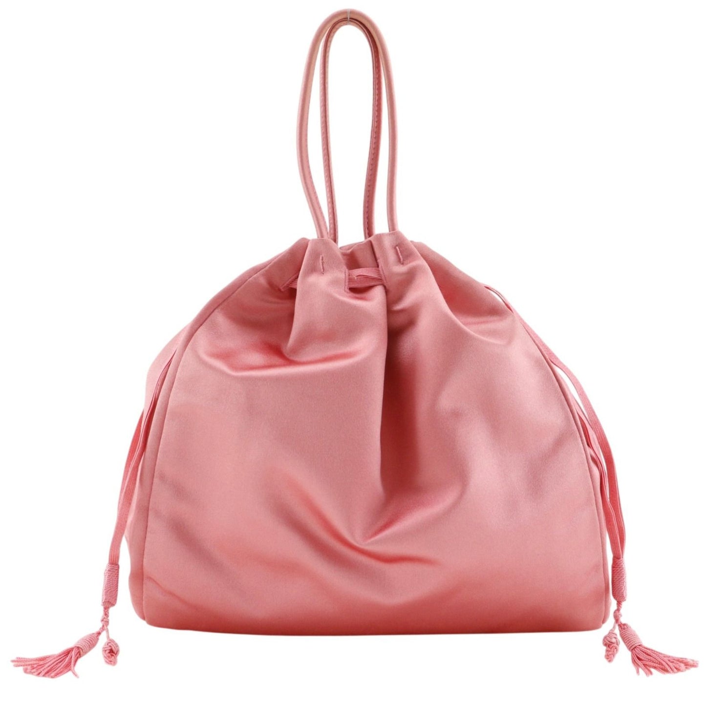 Prada Drawstring Satin Pink Handbag
