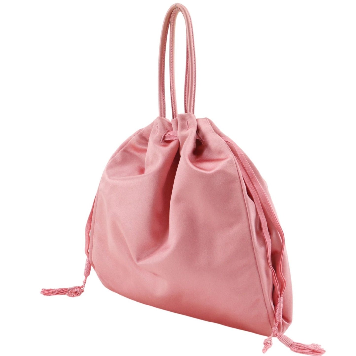 Prada Drawstring Satin Pink Handbag — view 2