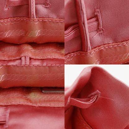 Prada Drawstring Satin Pink Handbag — view 9