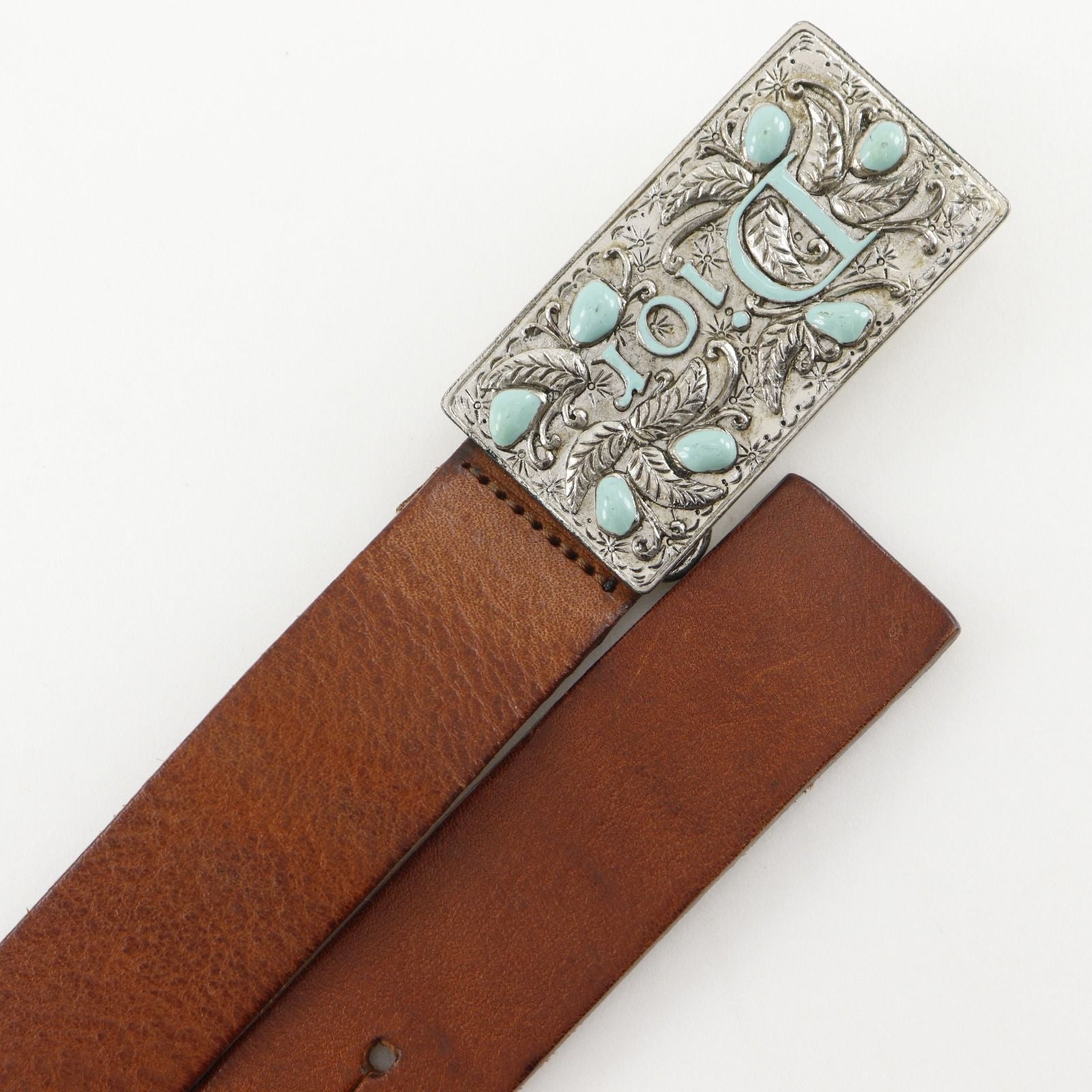 Dior Leather Brown Belt — view 4