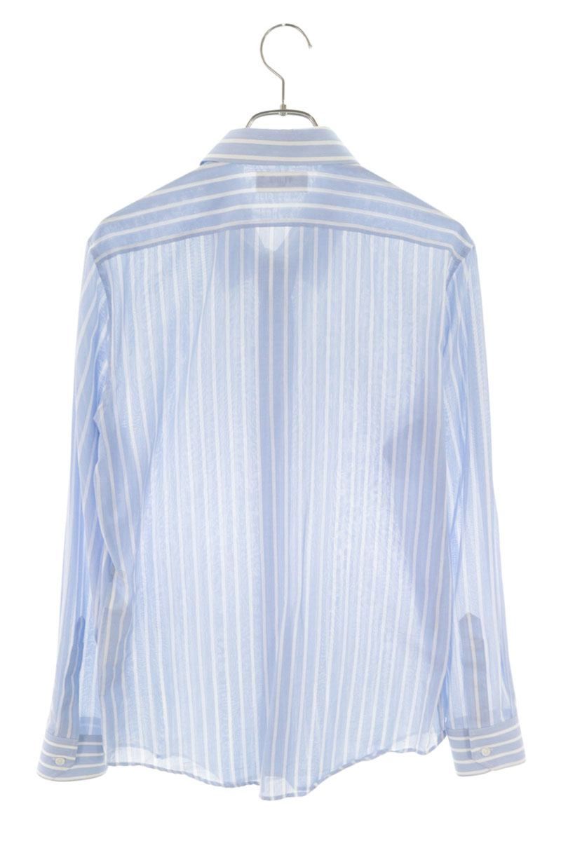 Celine Striped Sheer Long Sleeve Shirt 38 — view 2