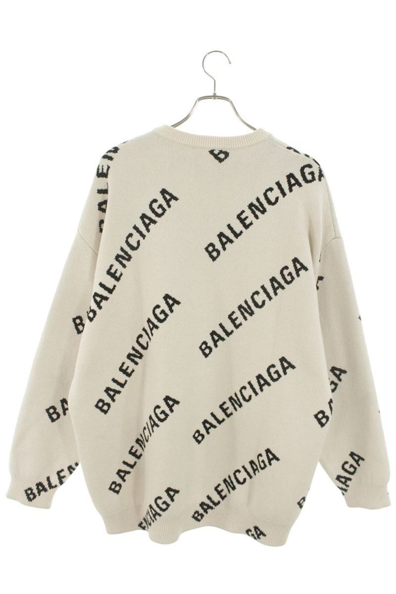 Balenciaga Logo Oversize Knit Sweater — view 2