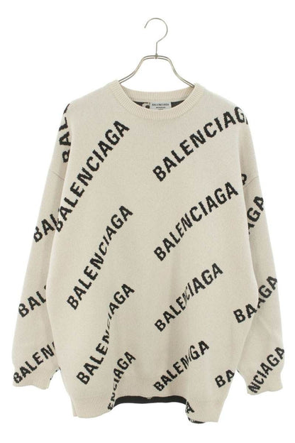 Balenciaga Logo Oversize Knit Sweater