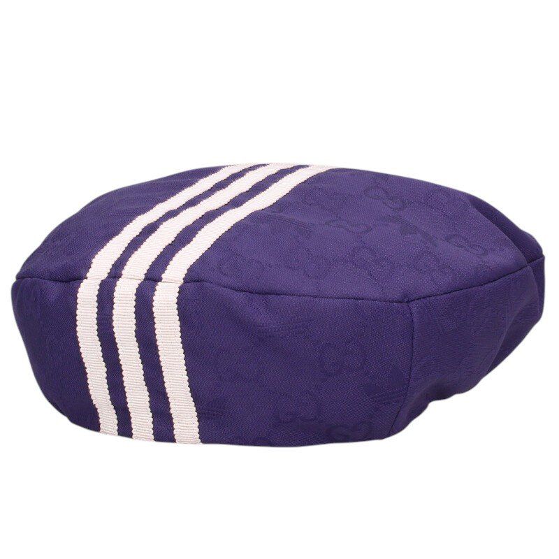 Gucci Adidas Sleeve Stripe GG Pattern Beret XL 60 — view 2