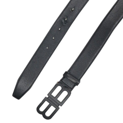Balenciaga BB Logo Buckle Leather Belt 85 — view 3