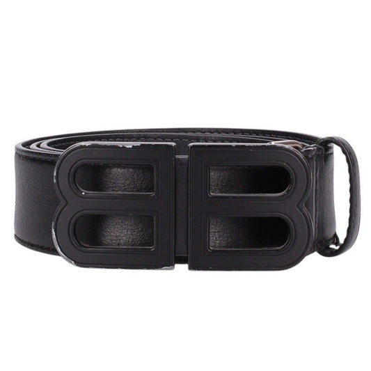 Balenciaga BB Logo Buckle Leather Belt 85