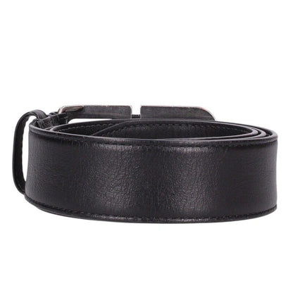 Balenciaga BB Logo Buckle Leather Belt 85 — view 2