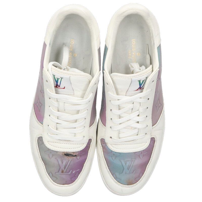 Louis Vuitton Rivoli Line Monogram Low Cut Leather Sneakers — view 4