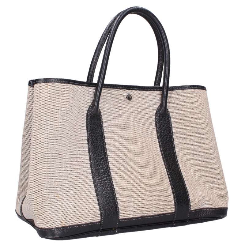 Hermes Garden Party PM Toile Ash Negonda Handbag PM