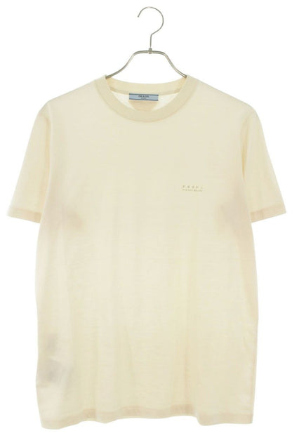 Prada Triangle Logo Patch Print T-Shirt
