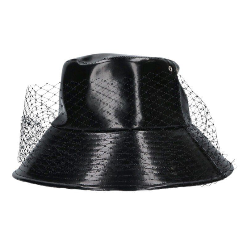 Dior Hat with Oblique Pattern Tulle Veil 59
