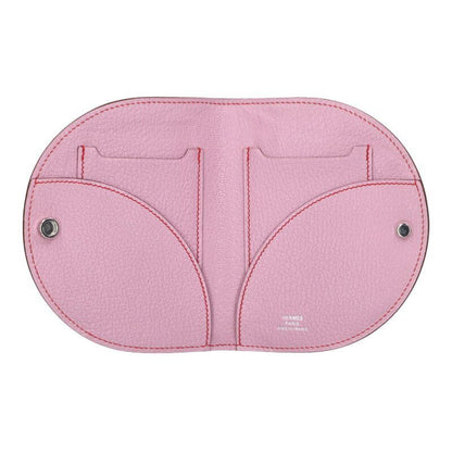 Hermes in the Loop Compact Mauve Sylvestre Chevre Coin Purse — view 3