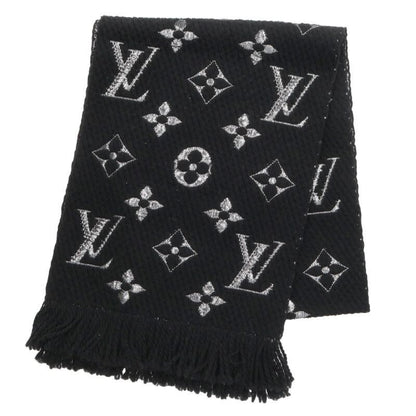 Louis Vuitton Echarpe Logo Mania Shine Monogram All Over Pattern Wool Scarf