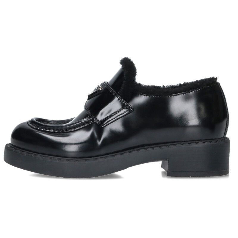 Prada Brushed Leather Loafers