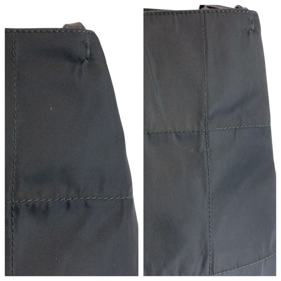 Prada Tessuto Black Nylon Plastic Shoulder Bag — view 5