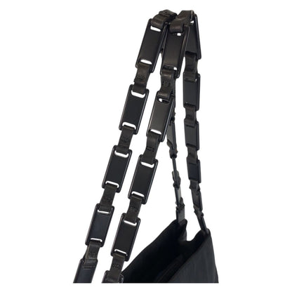 Prada Tessuto Black Nylon Plastic Shoulder Bag — view 8