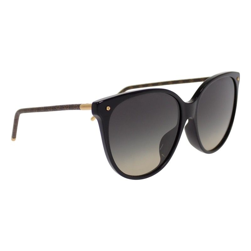 Louis Vuitton LV Fast Round Sunglasses Eyewear Monogram Acetate Black Gold — view 3