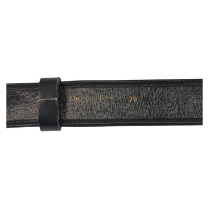 Dior Vintage Oblique 70 cm Black Gold Canvas Belt — view 3