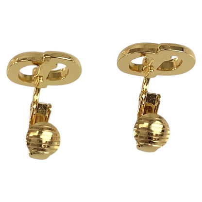 Dior Vintage CD Logo Gold Plated Earrings — view 5
