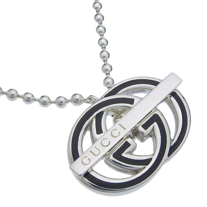 Gucci Interlocking Ball Chain 925 Sterling Silver Necklace