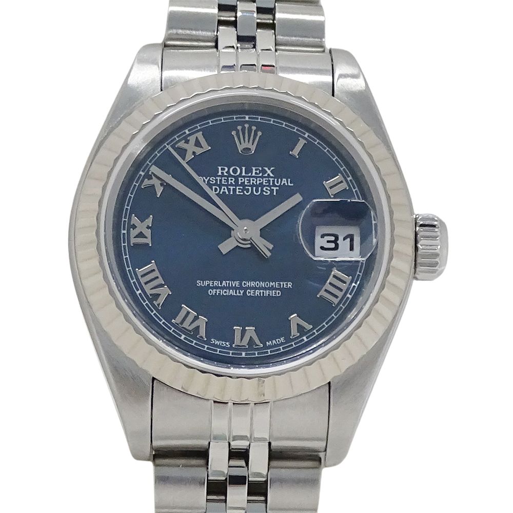 Rolex Datejust Number Watch Automatic Winding at Stainless Steel White Gold WG — view 2