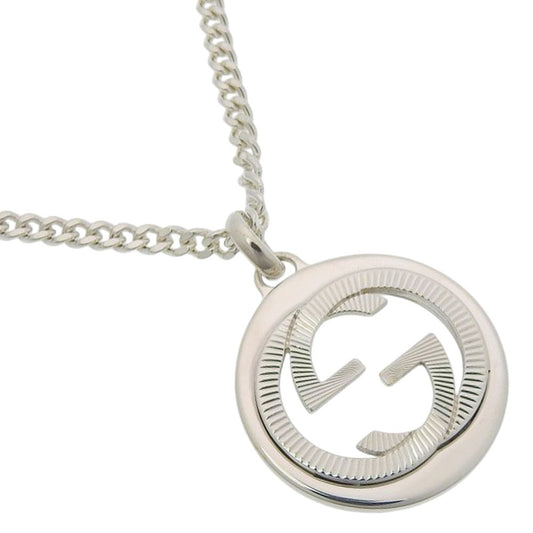 Gucci Interlocking 925 Sterling Silver Necklace