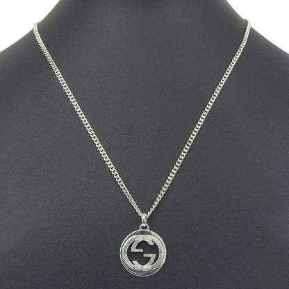 Gucci Interlocking 925 Sterling Silver Necklace — view 2