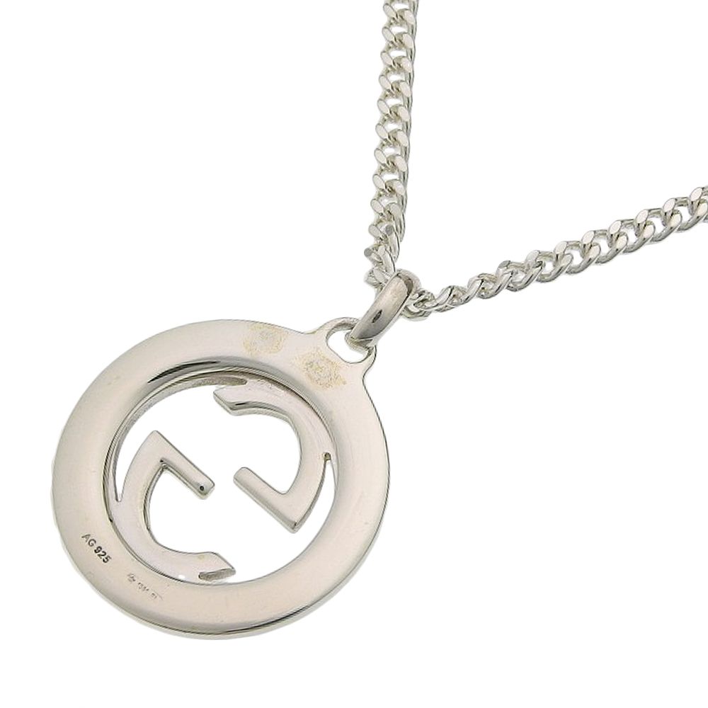 Gucci Interlocking 925 Sterling Silver Necklace — view 3