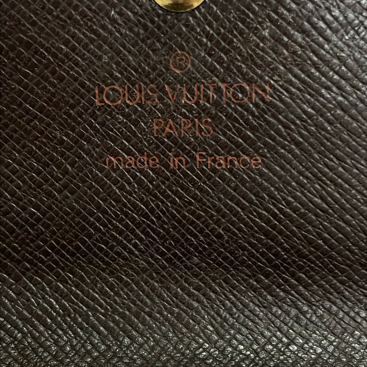 Louis Vuitton Hook Wallet Damier Porte-Monnaie Billets Carte Cles Ebene — view 5