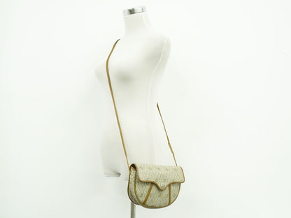 Dior Honeycomb Pattern Shoulder Bag Pochette Beige — view 6