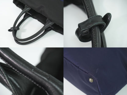 Prada Nylon Tote Navy Black — view 6