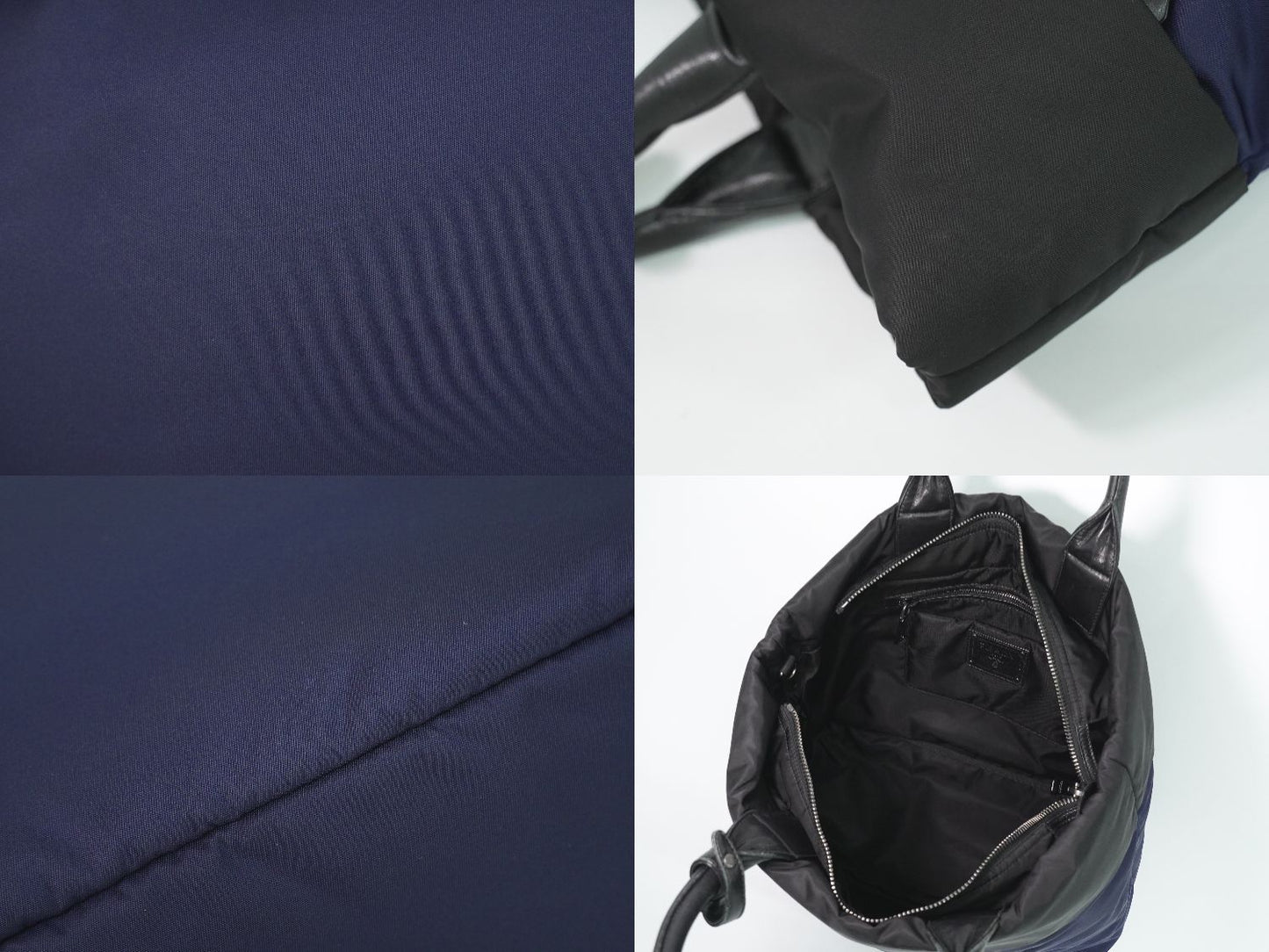 Prada Nylon Tote Navy Black — view 7