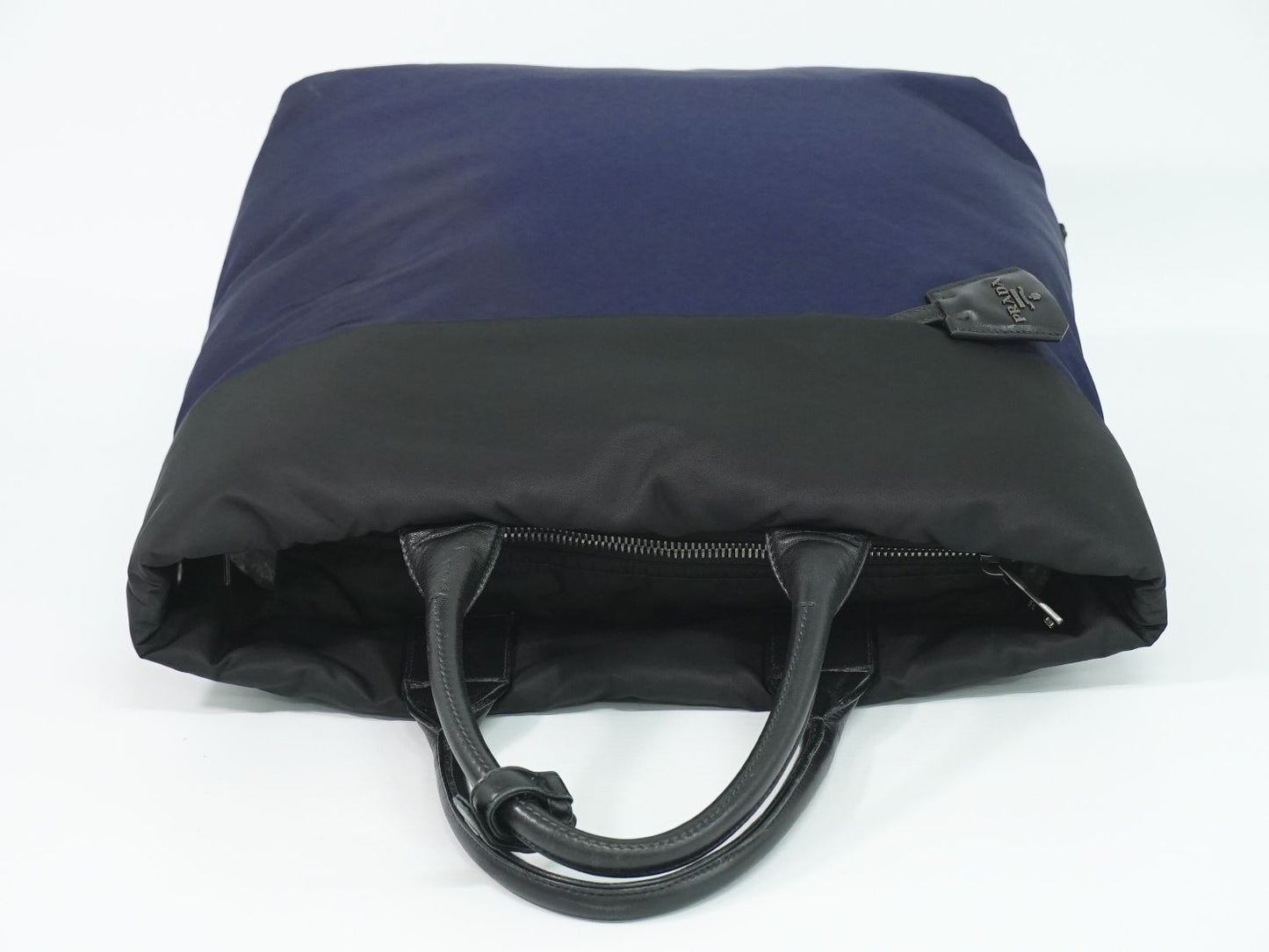 Prada Nylon Tote Navy Black — view 5