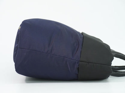 Prada Nylon Tote Navy Black — view 4