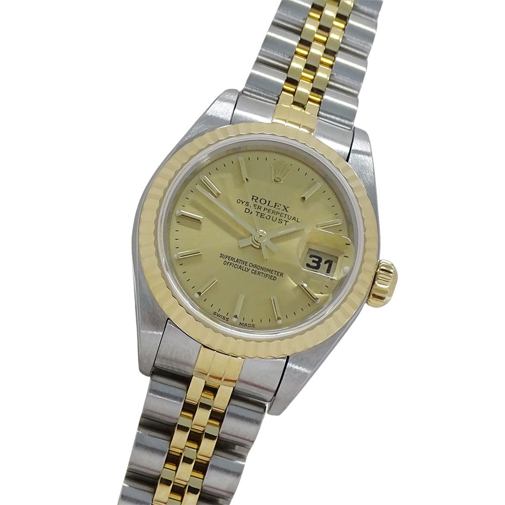 Rolex Datejust Number Watch Automatic Winding at Stainless Steel Gold YG